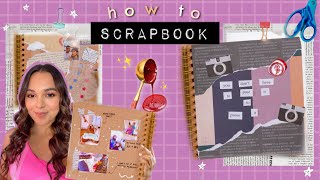 DIY How to Scrapbook  aesthetic ideas tips  inspiration [upl. by Burner]