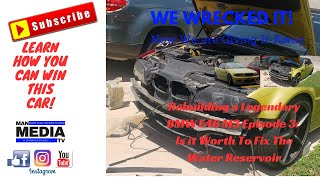 BMW e46 M3 Water reservoir Install and Restoration [upl. by Augie426]