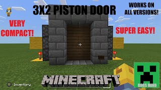 Minecraft 3x2 Piston Door Super Easy [upl. by Jimmie206]