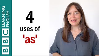 4 uses of as  English In A Minute [upl. by Ueihttam]