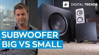 Big Subwoofer vs Small Subwoofer Comparison [upl. by Nannoc860]