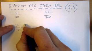 Division med stora tal [upl. by Eemla]