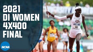 Womens 4x400 relay  2021 NCAA track and field championship [upl. by Dnalel]