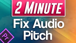 Premiere Pro  How to Speed Up Audio without Changing Pitch [upl. by Nho]