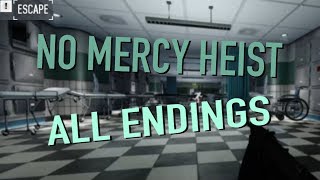 PAYDAY 2 ALL ESCAPE ENDINGS in No Mercy heist [upl. by Marquis]