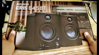 PreSonus Eris E45 BT  Unboxing and First Impressions [upl. by Anayi]