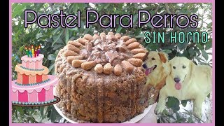 PASTEL PARA PERROS SIN HORNO SALUDABLE Y FÁCIL DE HACER  DIY [upl. by Brien]