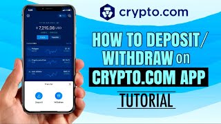 How to DEPOSIT or WITHDRAW on CRYPTOCOM App for Beginners  Tutorial [upl. by Dilly]