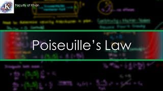 Deriving Poiseuilles Law from the NavierStokes Equations [upl. by Berners585]