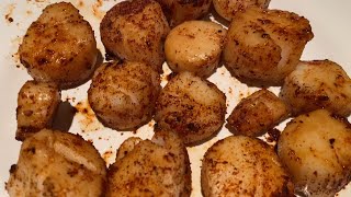 Air Fryer Frozen Scallops Recipe [upl. by Eibob]