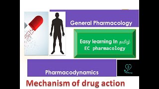 Pharmacodynamics  Principles and Mechanism of drug action  Explanation in Tamil [upl. by Ames]