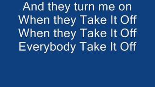 Kesha  Take It Off LYRICS [upl. by Leeland]