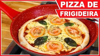 A MELHOR PIZZA DE FRIGIDEIRA DO MUNDO RECEITA SIMPLES E DELICIOSA I PRONTA EM MINUTOS [upl. by Karissa702]