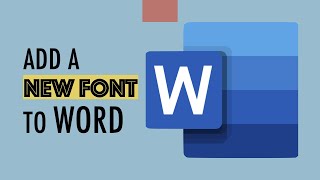 Add New Fonts to Microsoft Word [upl. by Thalassa306]