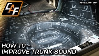 Trunk Sound Treatment Process Explained  Improve your BASS [upl. by Kreis]