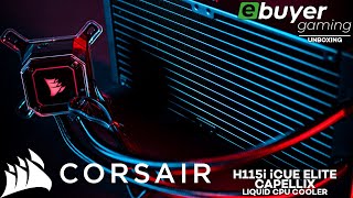 Corsair iCUE H115i ELITE CAPELLIX Liquid CPU Cooler Unboxing and Feature breakdown [upl. by Limak]