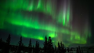 Northern Lights Night Amazing Alaska Aurora Borealis Mesmerizing Corona 4K UHD TimeLapse [upl. by Yee]