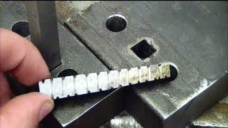 Machining 101 How to drill a square hole at home without special tools [upl. by Hazeefah]