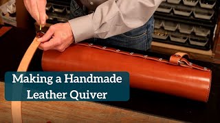 Handmade Leather Quiver [upl. by Aedrahs]