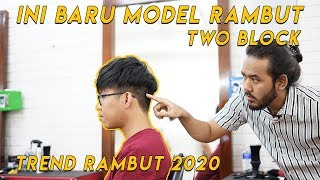 GAYA RAMBUT KPOP  KOREAN HAIRSTYLE  TWO BLOCK HAIRCUT [upl. by Nayhr999]