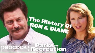 The History of Ron and Diane  Parks and Recreation [upl. by Asylem]