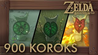 Zelda Breath of the Wild  All 900 Korok Seed Locations [upl. by Jaclin]