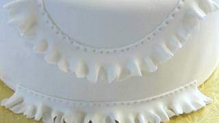 How to Make Fondant Ruffles  Fondant Frills [upl. by Odranreb]