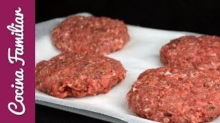 Como hacer hamburguesas caseras paso a paso  Recetas de Hamburguesa [upl. by Nosrac]