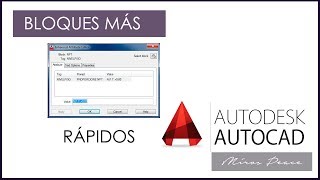 AutoCad  Bloque con atributos [upl. by Ylac]