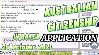 AUSTRALIAN CITIZENSHIP APPLICATION  How to apply an Australian Citizenship online No audio [upl. by Mide]