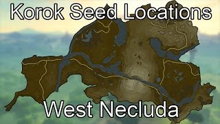 Breath of the Wild Korok Seed Guide  West Necluda [upl. by Eenattirb960]