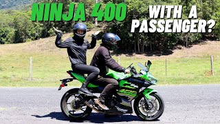 How is the Ninja 400 with Pillion riders [upl. by Meehan]