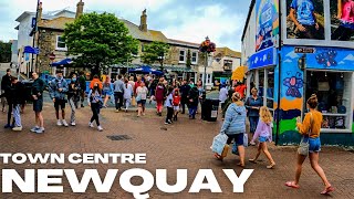 A walk through NEWQUAY England  Town Centre [upl. by Tymon195]