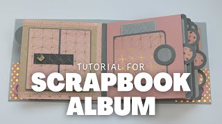 SCRAPBOOK ALBUM TUTORIAL  SCRAPBOOK IDEAS [upl. by Iy450]