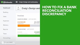 How to fix a bank reconciliation discrepancy  UK [upl. by Esetal]