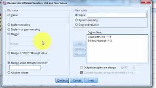 SPSS Changing scale variable to nominal variable [upl. by Ricoriki]