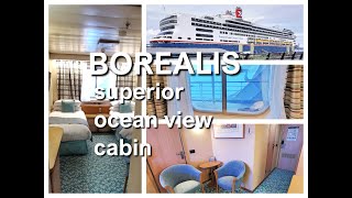 Fred Olsen  Borealis  Superior Ocean View Cabin tour [upl. by Kciregor]