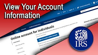 View Your Account Information [upl. by Bezanson]