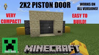 Minecraft 2x2 Piston Door Super Easy [upl. by Aicxela]