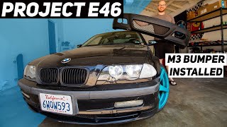 Ebay M3 Bumper Install Tips and Tricks  Project E46 [upl. by Keyes]