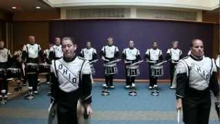 Ohio University Marching 110 Drumline  Cadences  9222012 [upl. by Dionisio]