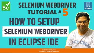 Selenium WebDriver Tutorial 5  How to Setup Selenium WebDriver in Eclipse IDE [upl. by Kwasi196]