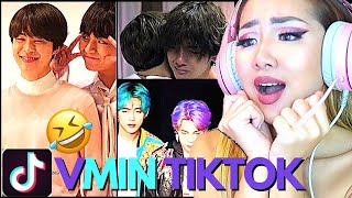 BESTIES 🥰BTS VMIN TIKTOK COMPILATION  REACTIONREVIEW [upl. by Nehttam554]