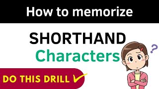 How to memorize Shorthand SignsSymbols [upl. by Key640]