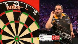 NineDarter ADRIAN LEWIS hits the perfect leg against James Wade [upl. by Lawler]