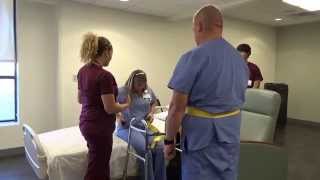 Physical Therapy Transfer Training  How To Transfer From Wheelchair To Bed [upl. by Asirral]