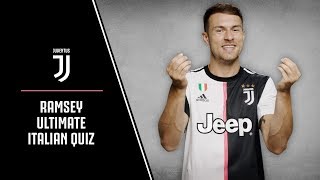 AARON RAMSEY TAKES ON THE ULTIMATE ITALIAN QUIZ [upl. by Nara]