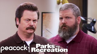 Does Ron Swanson Have a Brother  Parks and Recreation [upl. by Schaab]