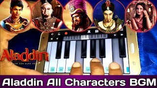 Aladin Naam Toh Suna Hoga All Characters BGM  Aladdin Theme Song Cover By Piano Tadka [upl. by Anahpos]