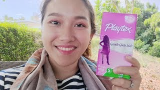 Tampon 101  How to Use Tampon ft PLAYTEX TAMPON [upl. by Damha]